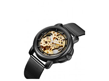 Relógio Tevise 8368 Masculino Automático Pulseira de Aço Inoxidável - Preto