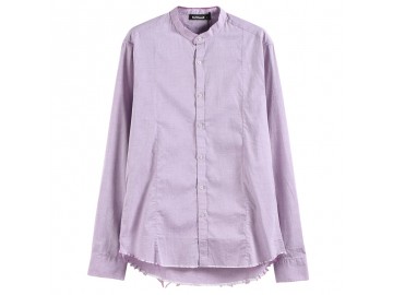 Camisa Masculina Slim Manga longa - Roxo 