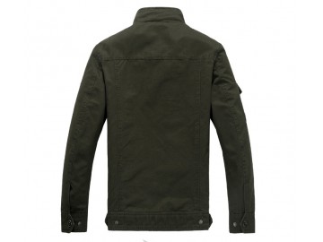 Jaqueta Masculina de Algodão - Verde Exército