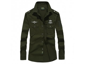 Jaqueta Masculina De Algodão - Verde Exército 